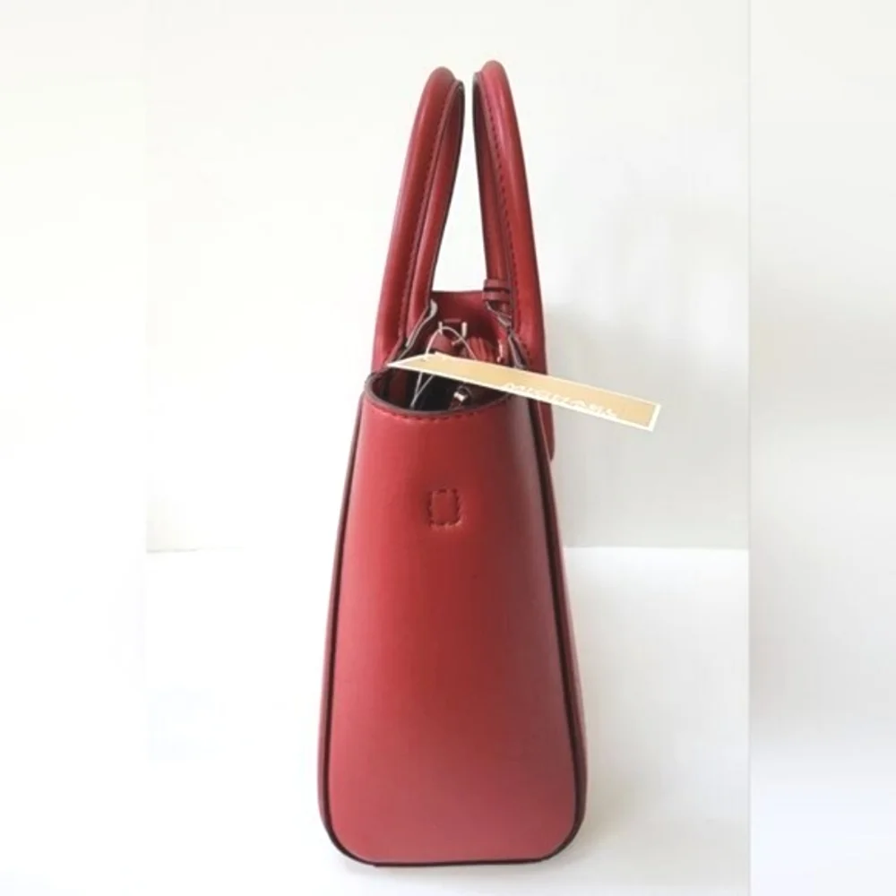 Michael Kors KALI  iPAD Case Tote Satchel Chili Red, Gold Adjustable Crossbody